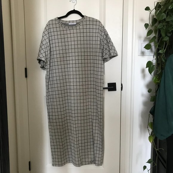 Zara Plaid Belted Midi Dress - Picture 4 of 7